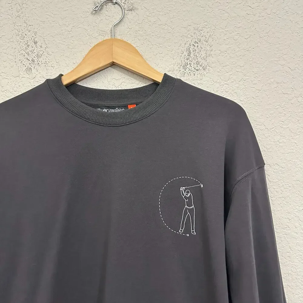RANDOM GOLF CLUB Sweatshirt Charcoal Graphic Crewneck Athleisure Sports - Picture 4 of 9